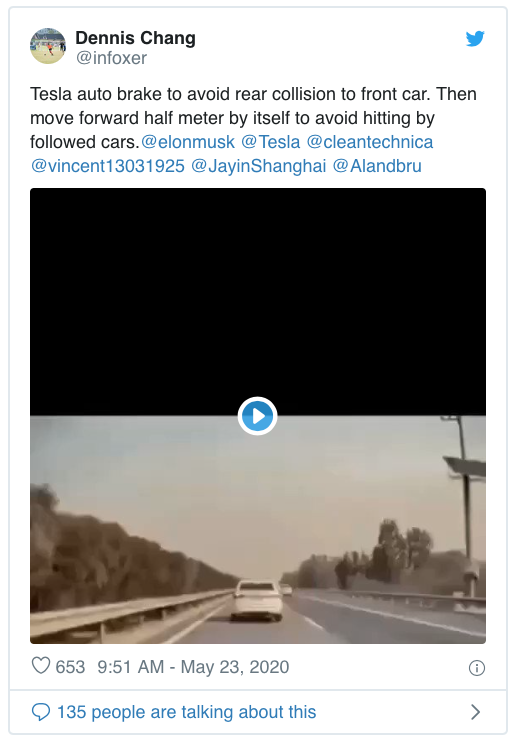 autopilota Tesla video twitter