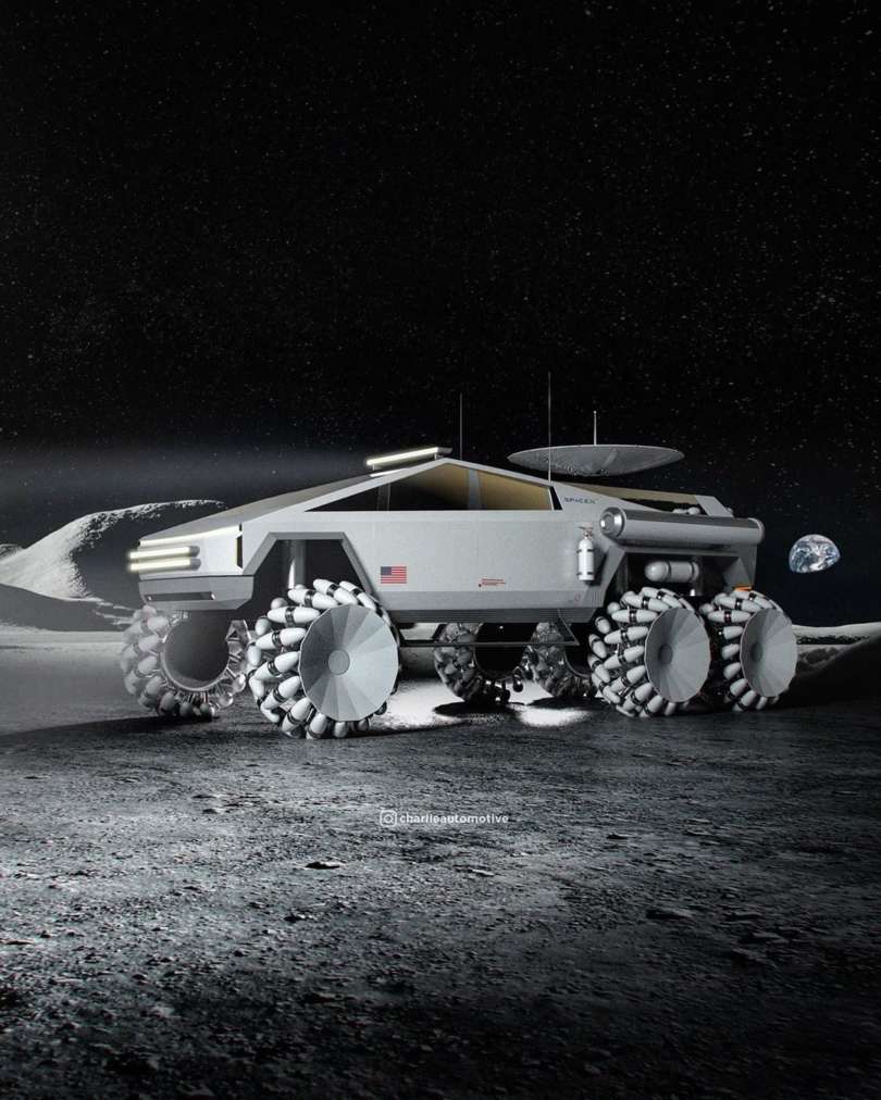 Tesla Cybertruck Moon Rover