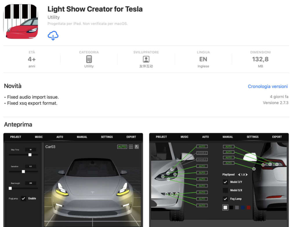 Tesla Light show creator